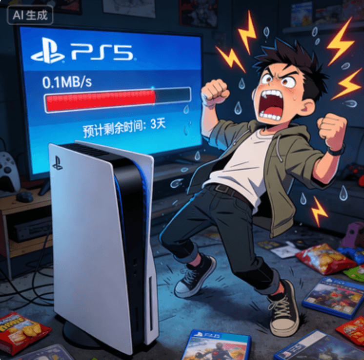 PS5网络问题全解析：从网速慢到登录失败，这些实用技巧让你告别卡顿